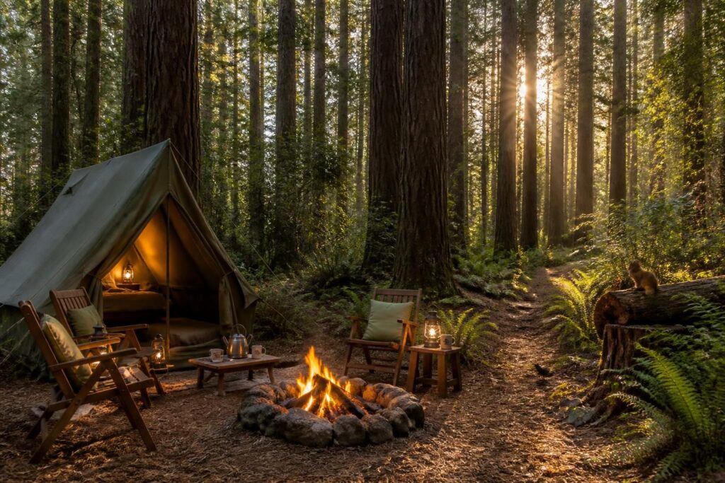 découvrez le séjour sous les grands pins, une expérience de camping unique qui combine immersion en pleine nature et moments de détente absolue.