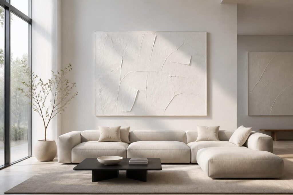 découvrez comment les peintures murales blanches peuvent sublimer votre intérieur avec des œuvres épurées et contemporaines, apportant élégance et modernité à votre décoration.