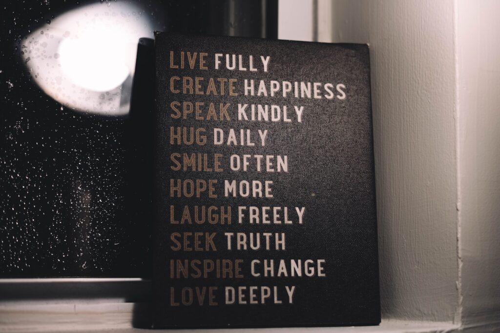 Just a list of things you should check off daily