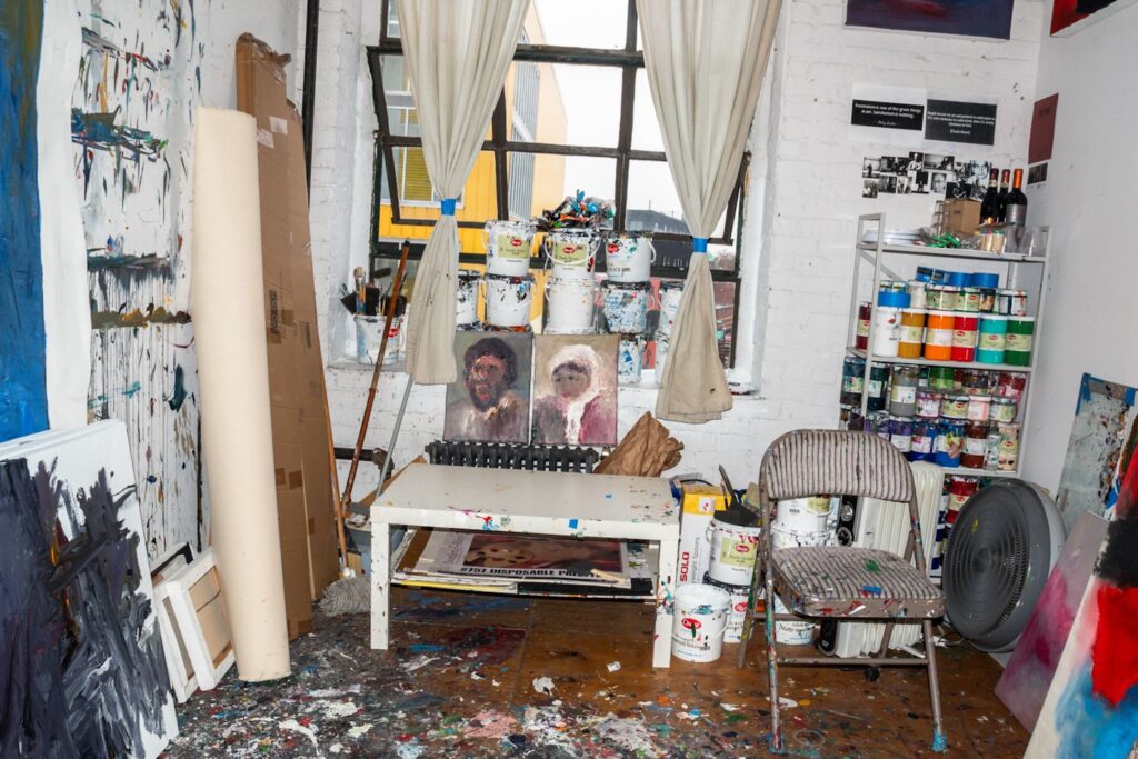 Assisting Tokon MD at his art studio