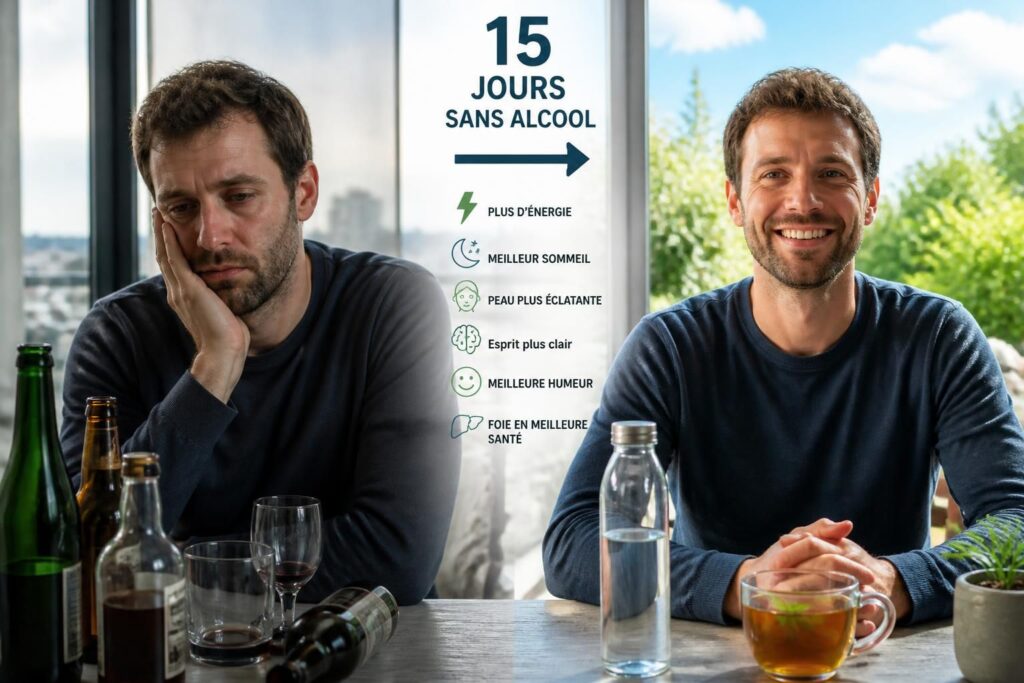découvrez les bienfaits physiques et mentaux d'un arrêt de 15 jours sans alcool, pour une meilleure santé et un esprit plus clair.