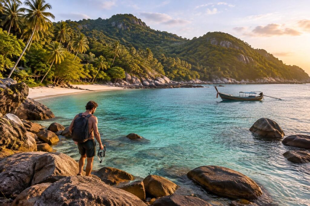 découvrez les plages secrètes, les temples, les randonnées et les adresses paisibles de koh phangan, loin de l’effervescence de la full moon party.